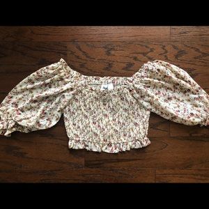 Floral Off the Shoulder Crop - Petal and Pup